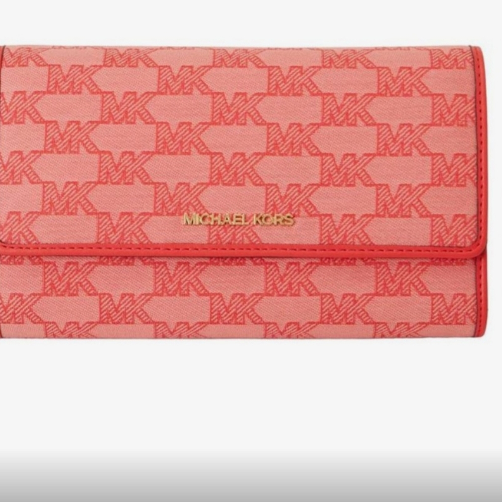 Michael Kors Large Jet Set Logo Wallet - Picture 3 of 3